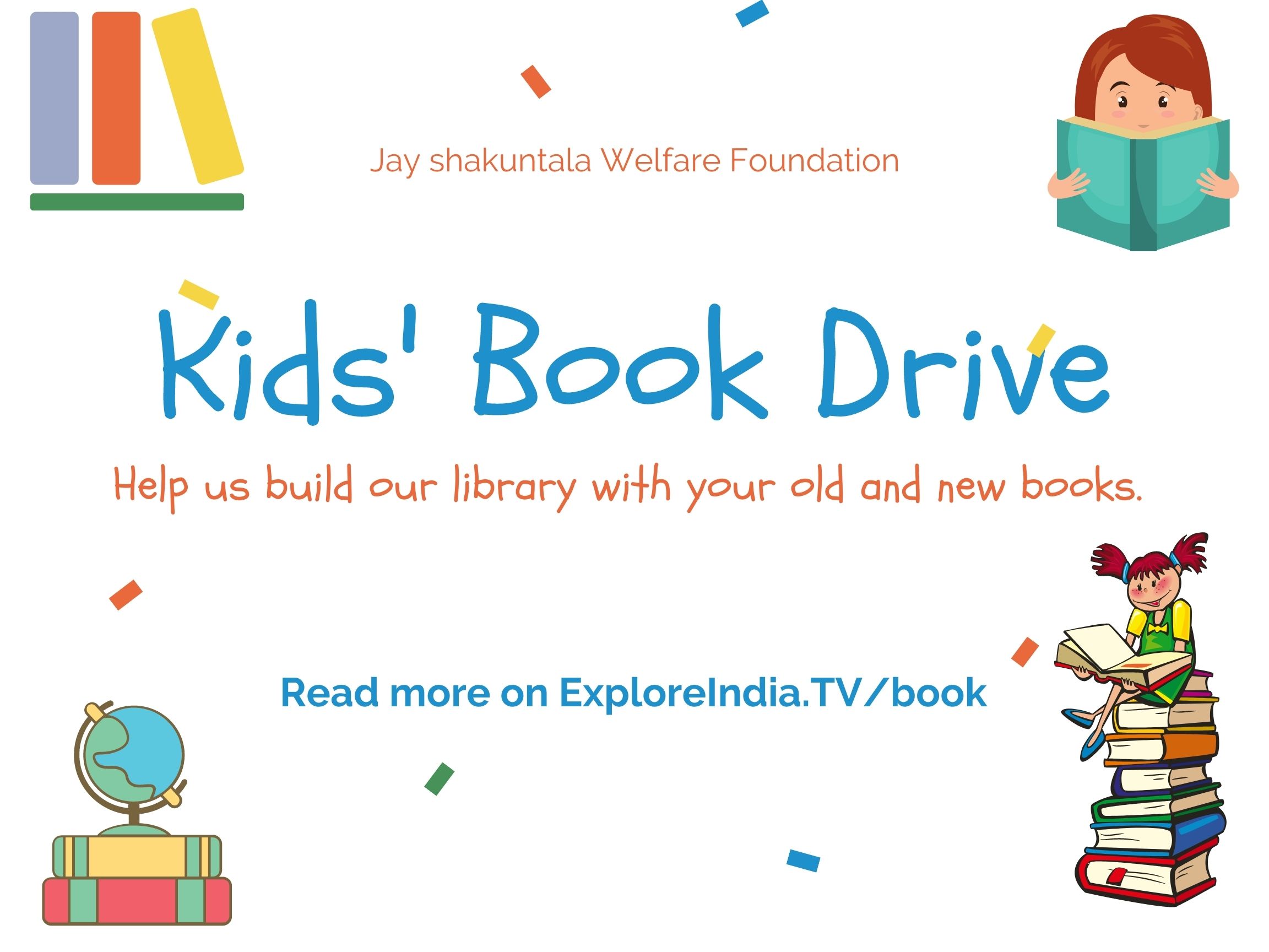 Jay Shakuntala welfare Foundation Children Book Drive